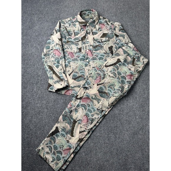 Maison Article Other - Mens Maison Article Bird Wave Pattern Jacket Pants Matching Set, Size L